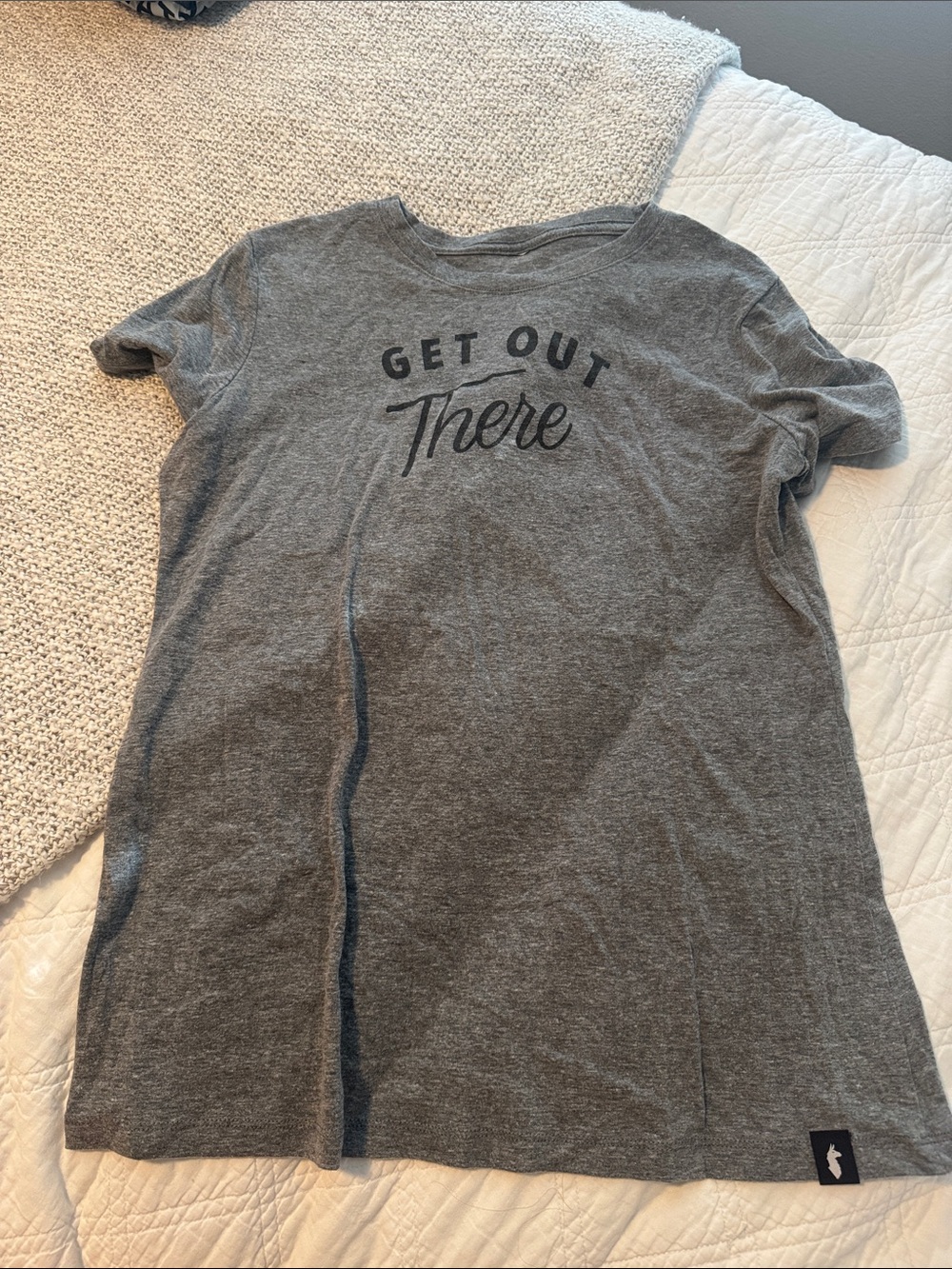 Cotopaxi Gray 'Get Out There' Graphic Tee